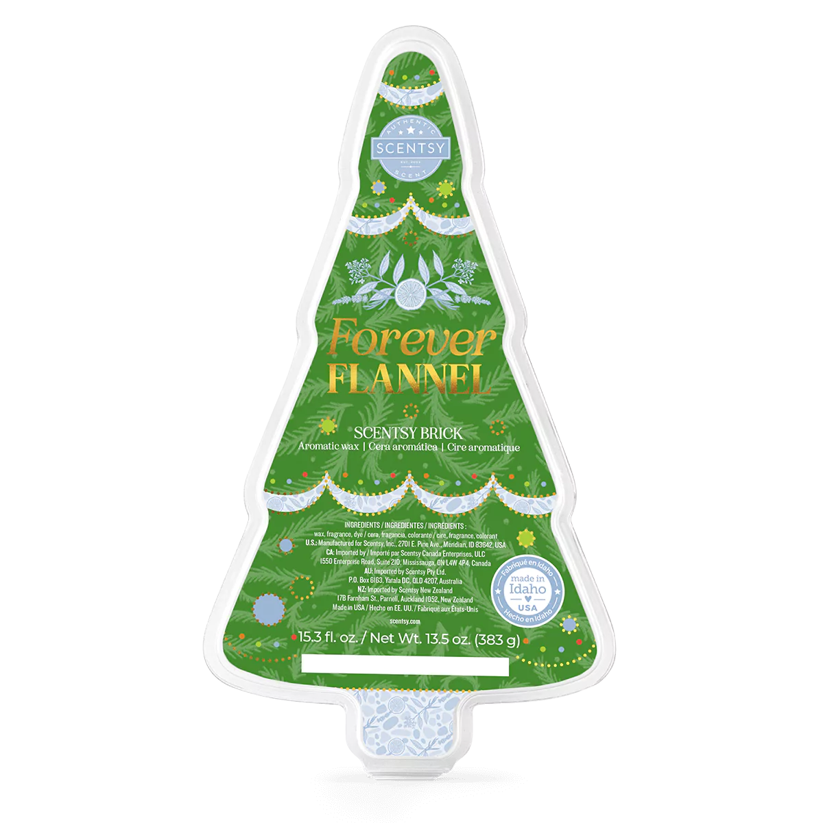 Forever Flannel Scentsy Brick | Holiday 2023