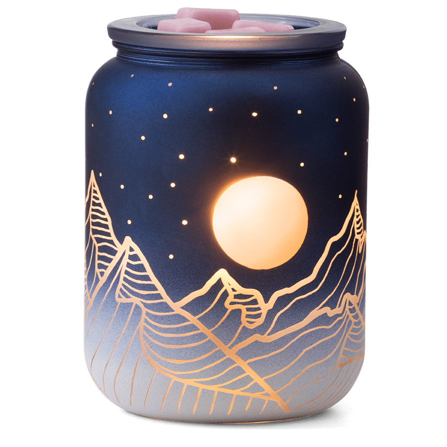 Scentsy August 2023 Warmer & Scent of the Month Mountain Sky + Pink