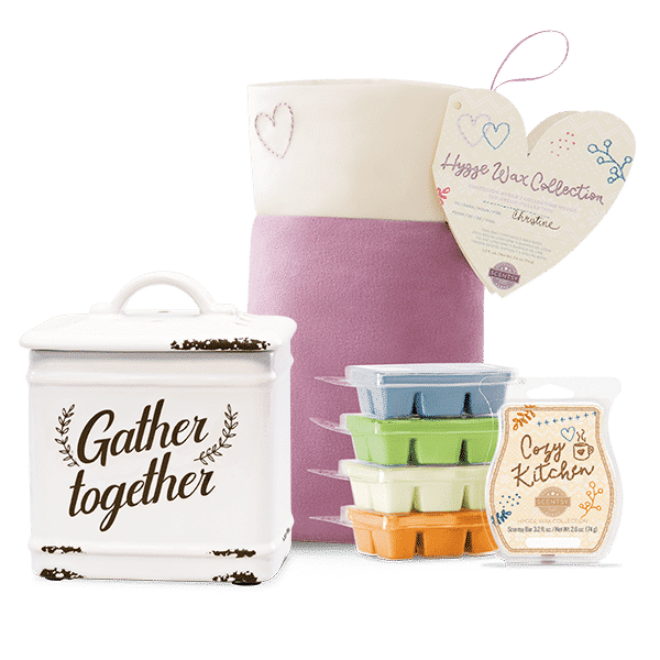 SCENTSY HYGGE WAX COLLECTION BUNDLE WITH GATHER TOGETHER WARMER