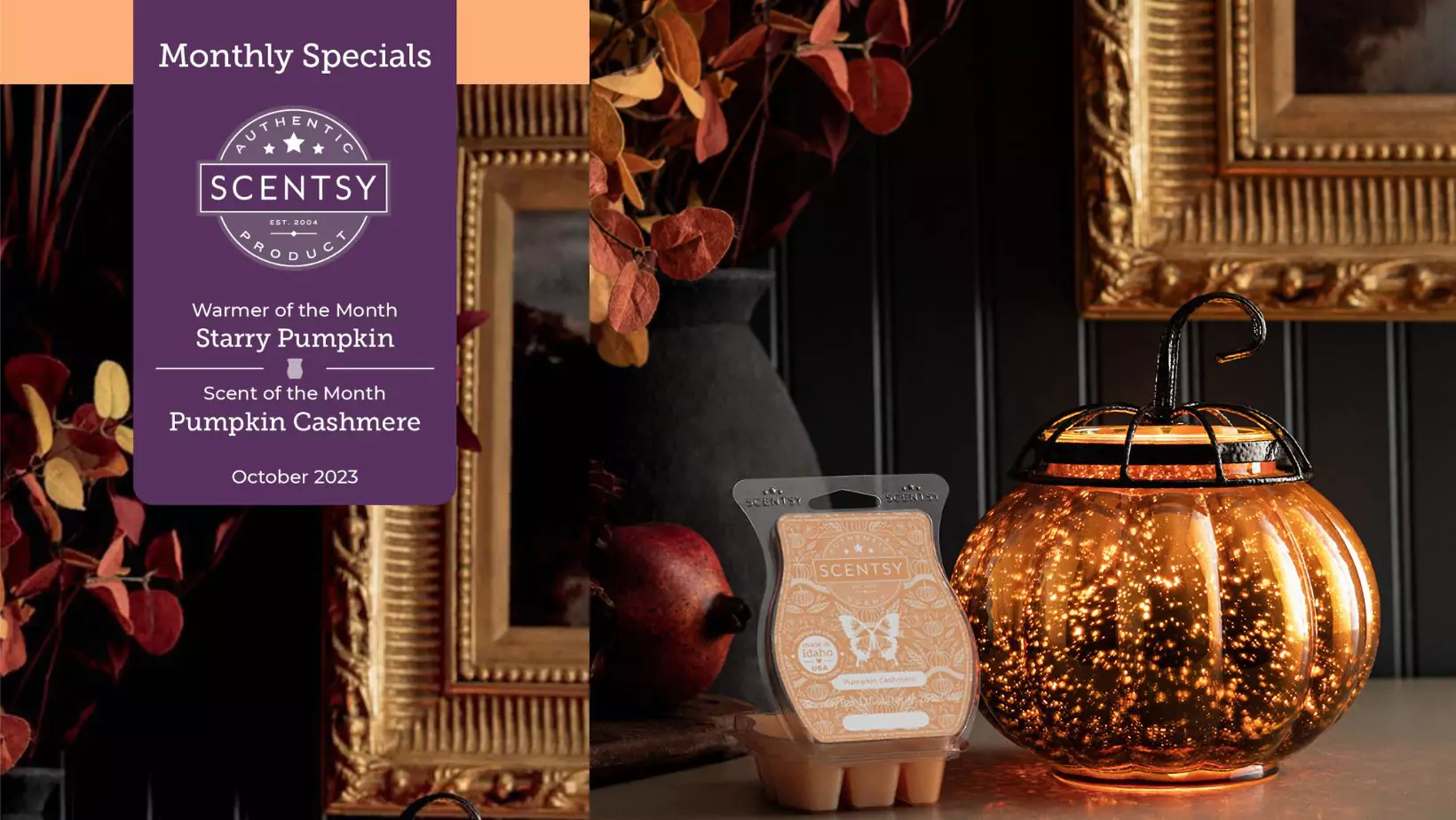 Scentsy October 2023 Warmer &Amp; Scent Of The Month | Starry Pumpkin + Pumpkin Cashmere Scentsy October 2023 Warmer & Scent of the Month | Starry Pumpkin + Pumpkin Cashmere