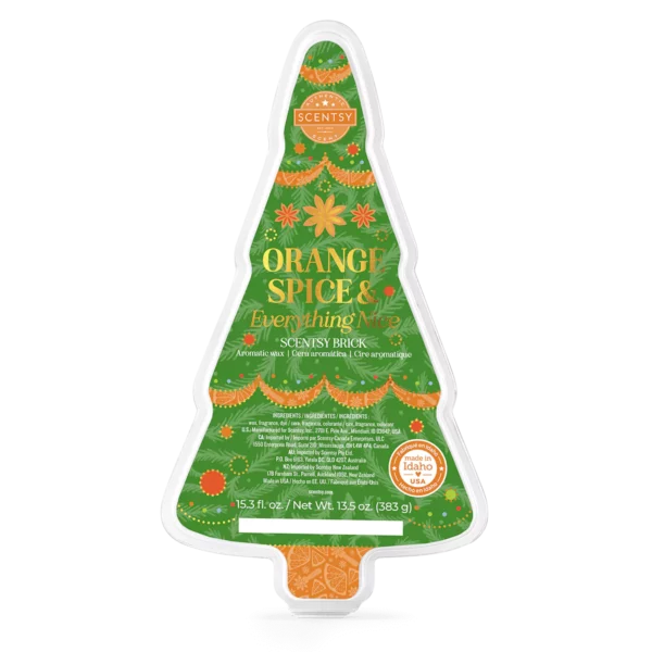 Orange Spice & Everything Nice Scentsy Brick | Holiday 2023