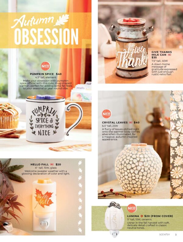 SCENTSY HARVEST 2019 BROCHURE COLLECTION PAGE 1