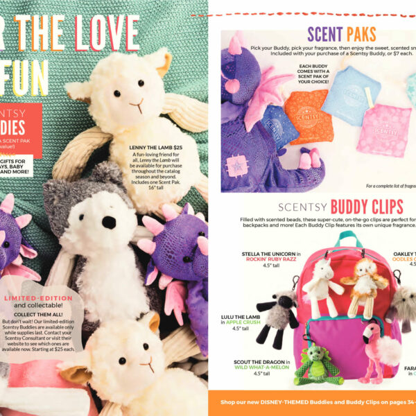 FARAH THE FLAMINGO SCENTSY BUDDY CLIP + CRAZY COCONUT