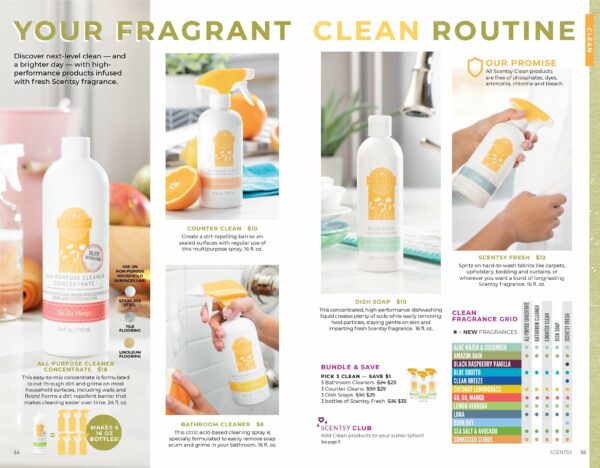 SCENTSY CLEAN FALL 2019 CATALOG