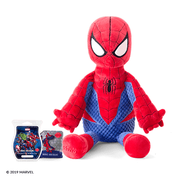 SPIDER-MAN SCENTSY BUDDY WITH NINE REALMS SCENTSY PAK & BAR