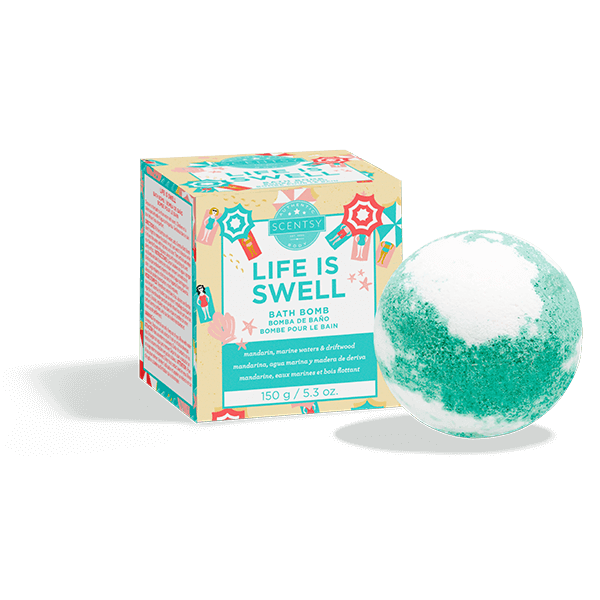 LIFE IS SWELL SCENTSY BATH BOMB