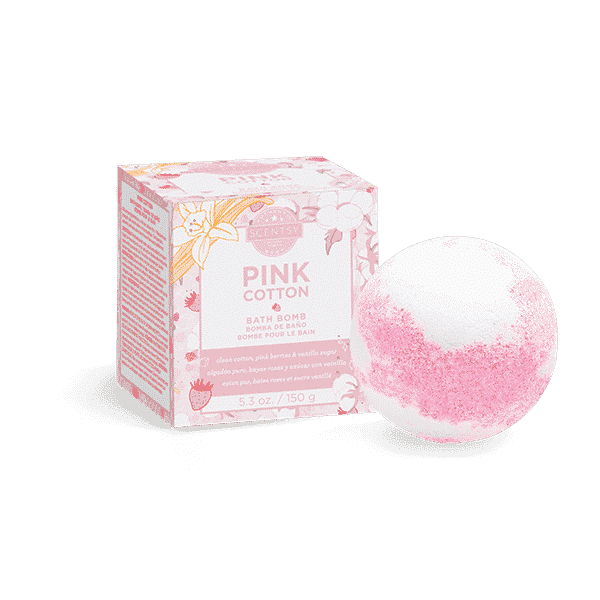 PINK COTTON SCENTSY BATH BOMB