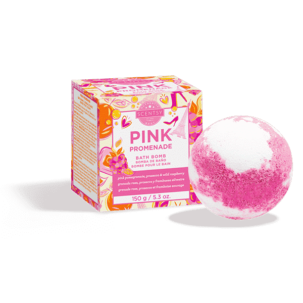 PINK PROMENADE SCENTSY BATH BOMB