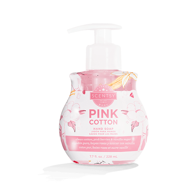 PINK COTTON SCENTSY HAND SOAP