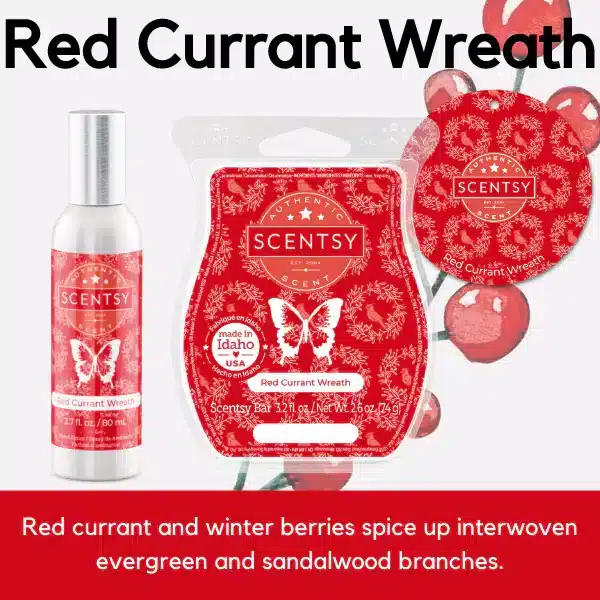 Red Currant Wreath Scentsy Scent Circle