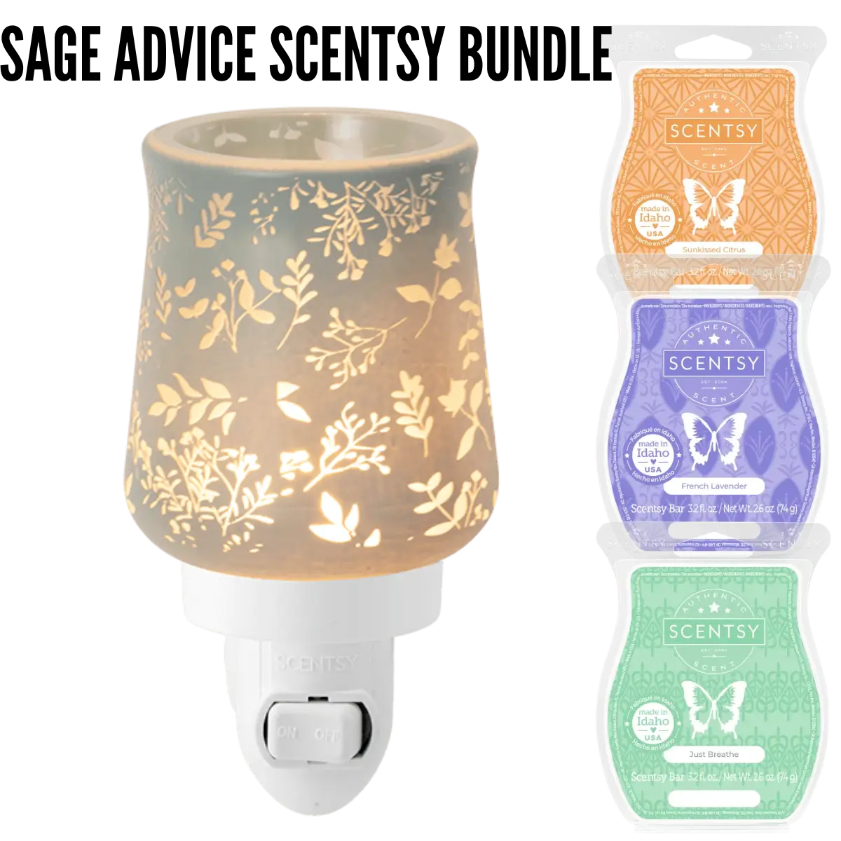 Sage Advice Mini Scentsy Warmer Bundle