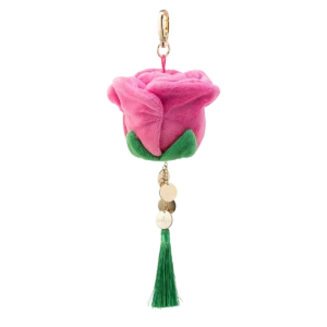 Pink Rose Scentsy Bag Charm Clip + Vanilla Rose fragrance