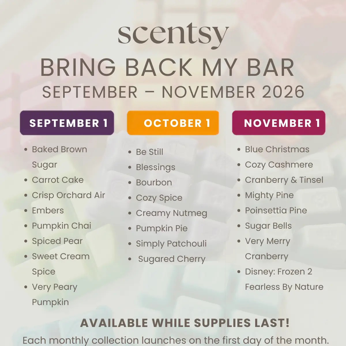 Scentsy Bring Back My Bar Winners Return September–November 2026 Scentsy Bring Back My Bar Winners Return September–November 2026