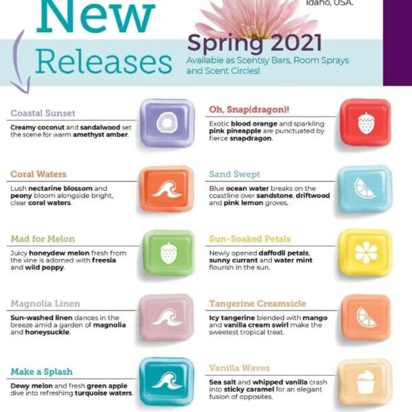 scentsy Spring new release fraagrances