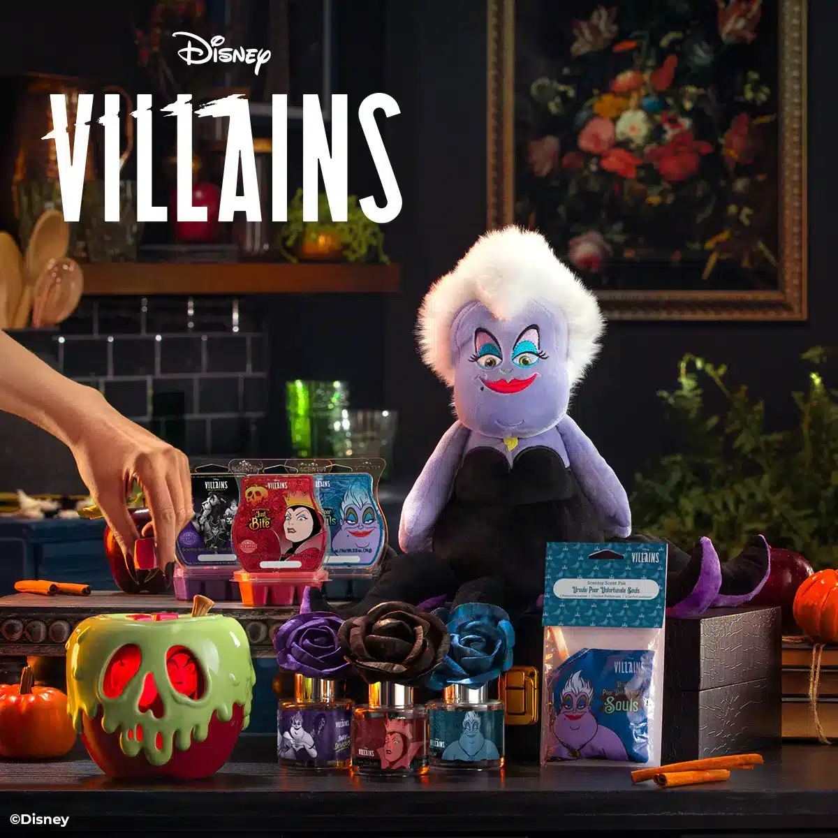 Scentsy 2024 Disney Villains Collection with Maleficent Warmer