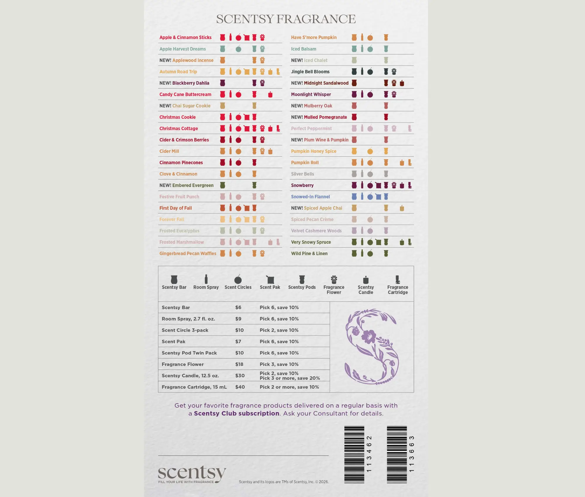 Scentsy 2026 Fall &Amp; Winter Catalog Seasonal Fragrances Scentsy 2026 Fall & Winter Catalog Seasonal Fragrances