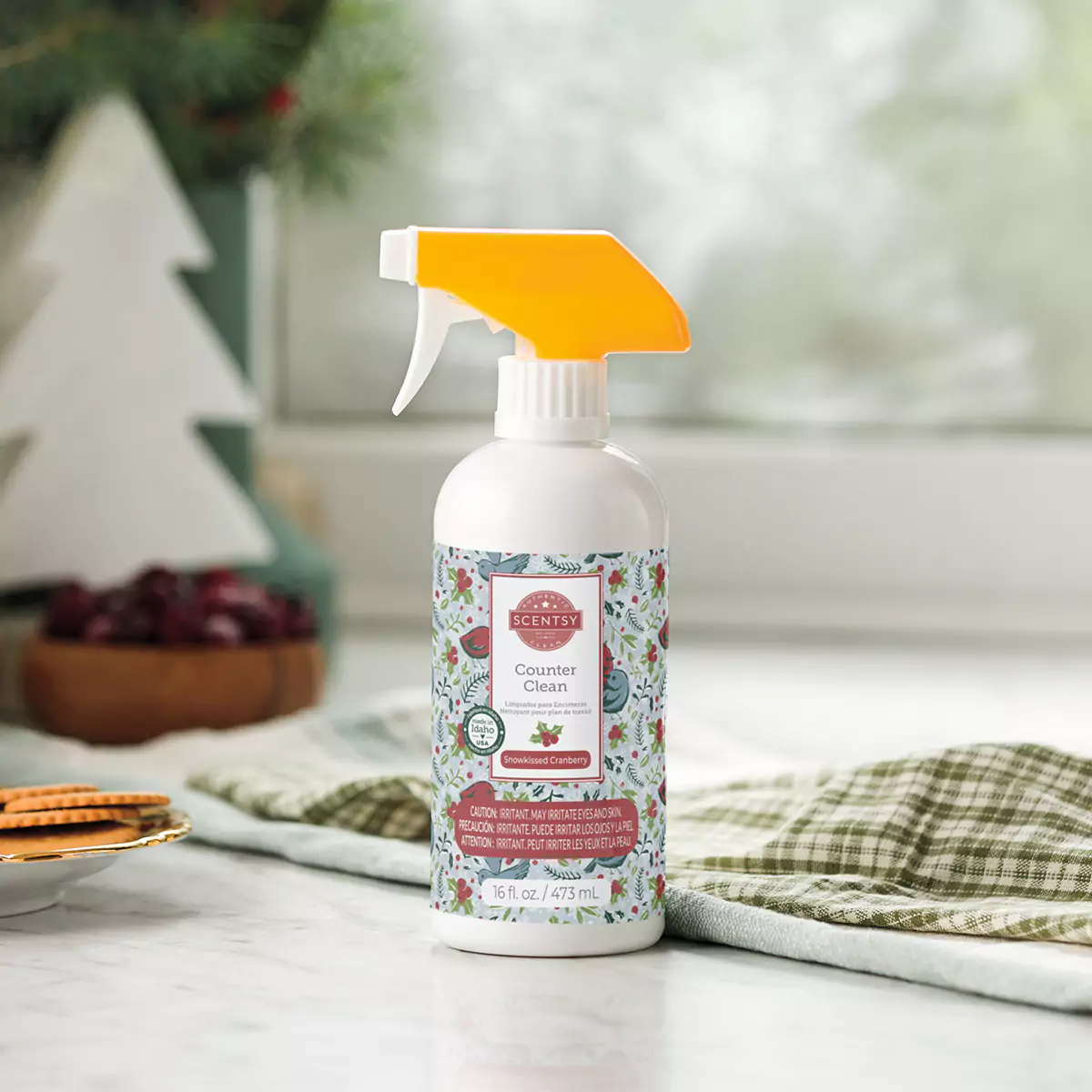 Snowkissed Cranberry Scentsy Counter Clean | Holiday 2023