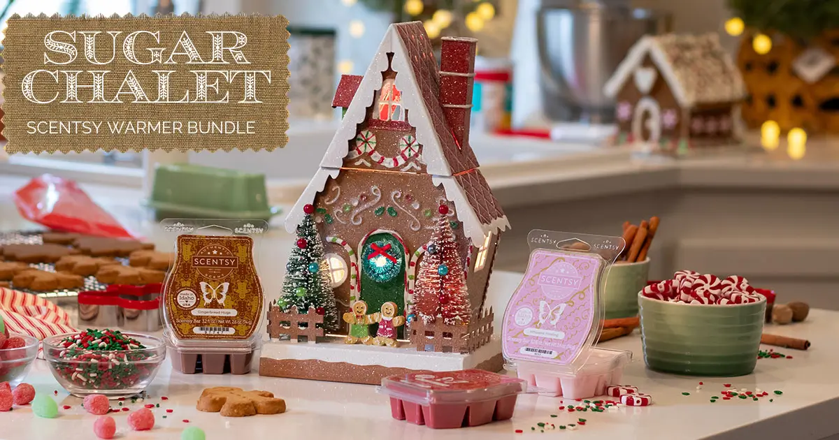 Sugar Chalet Gingerbread House Scentsy Warmer Bundle