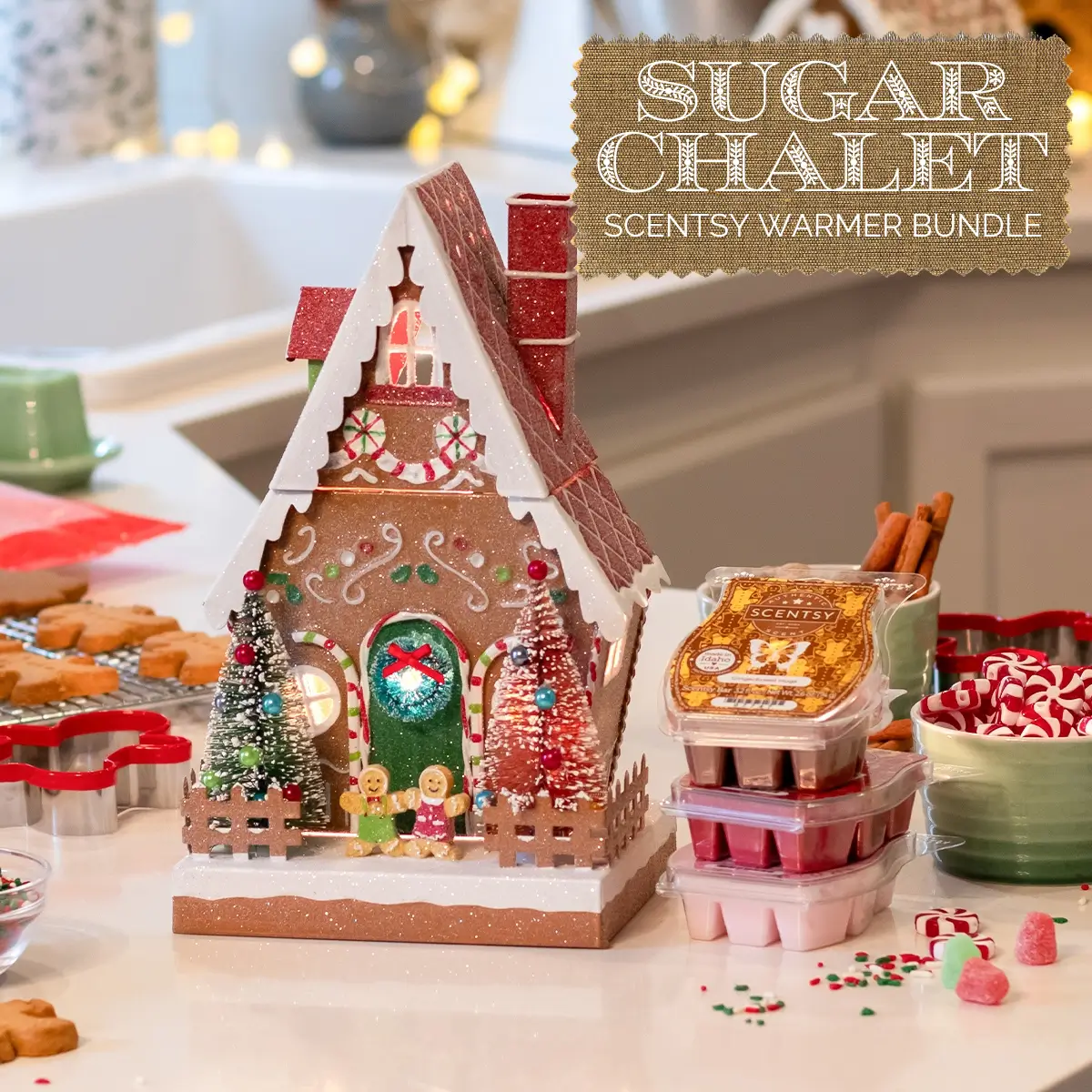 Sugar Chalet Gingerbread House Scentsy Warmer Bundle Sugar Chalet Gingerbread House Scentsy Warmer Bundle