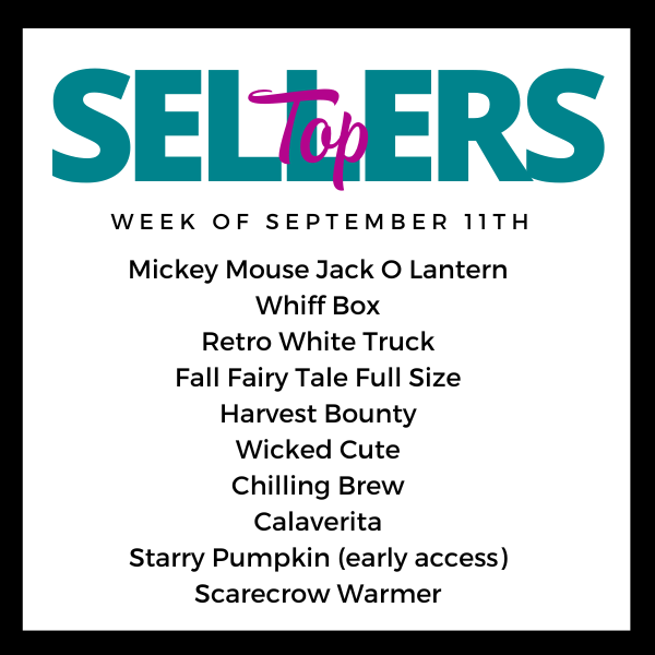 Scentsy Top Sellers - Week of 9/11/23