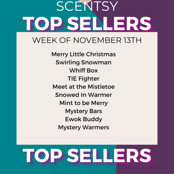 Scentsy Top Sellers - Week of 11/13/23