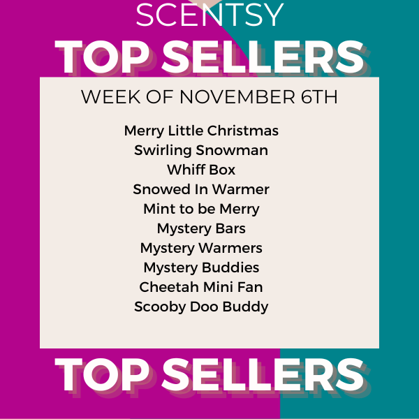 Scentsy Top Sellers - Week of 11/06/23