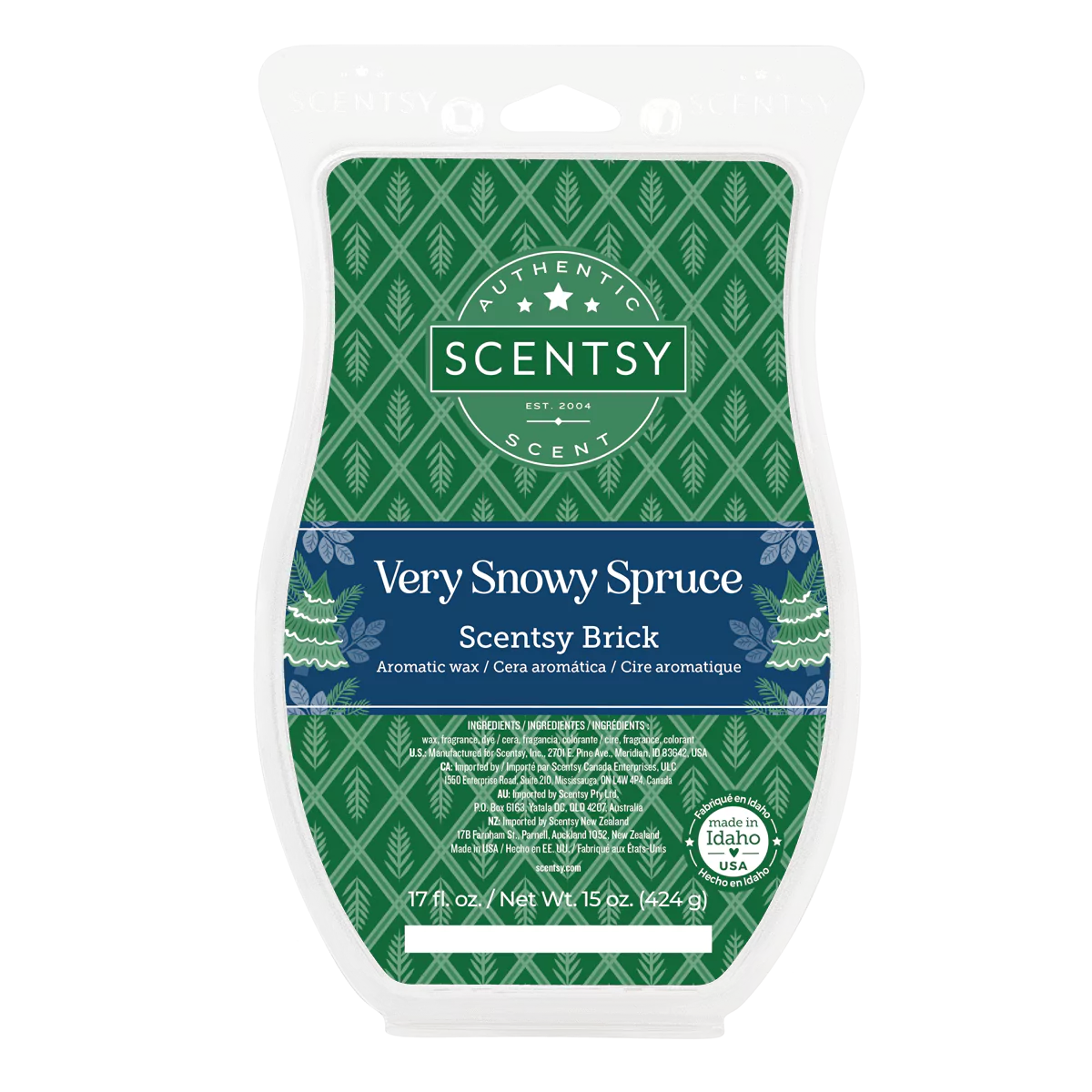 Very Snowy Spruce Scentsy Brick